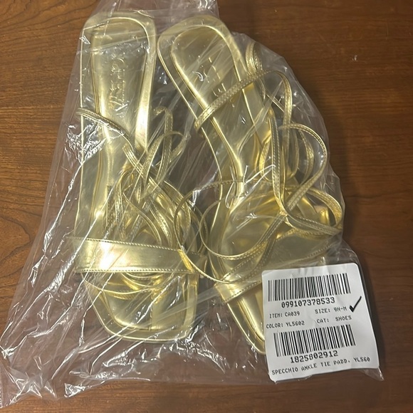 J Crew Leni made-in-Spain lace-up sandals in leather CA039 - Picture 3 of 3